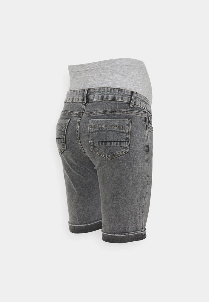MAMALICIOUS MLTOWN SLIM BERMUDA - Short En Jean - Light Grey Denim/wash – Image 2