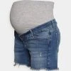 MAMALICIOUS HAMPSHIRE - Short En Jean - Light Blue Denim