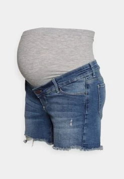 MAMALICIOUS HAMPSHIRE - Short En Jean - Light Blue Denim