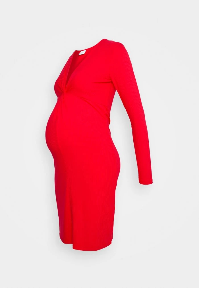 MAMALICIOUS MLGISELLE KNOT DRESS - Robe En Jersey - True Red – Image 5