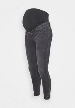MAMALICIOUS MLLOTUZ CROPPED - Jean Slim - Black Denim/wash