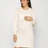 MAMALICIOUS MLZARINA DRESS - Robe En Jersey - Ecru