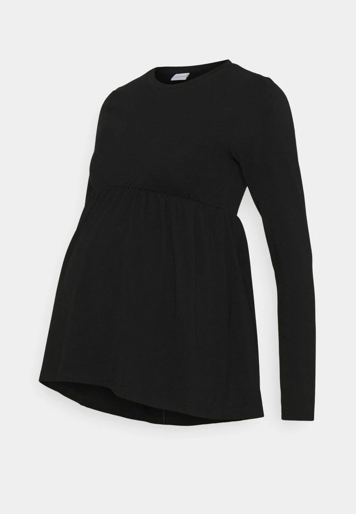 MAMALICIOUS MLMONICA - T-shirt à Manches Longues - Black – Image 5