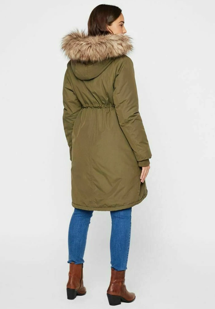MAMALICIOUS MLAMY 3-IN-1 - Veste D'hiver - Olive Night – Image 3