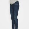 MAMALICIOUS MLIOWA - Jean Slim - Dark Blue Denim