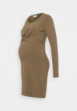 MAMALICIOUS MLHELIA JUNE DRESS - Robe En Jersey - Stone Gray