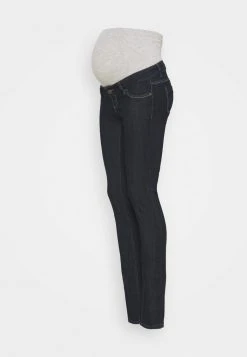 MAMALICIOUS MLJULIA UNWASHED - Jean Slim - Dark Blue Denim