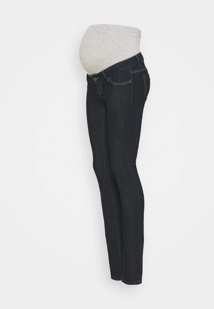 MAMALICIOUS MLJULIA UNWASHED - Jean Slim - Dark Blue Denim