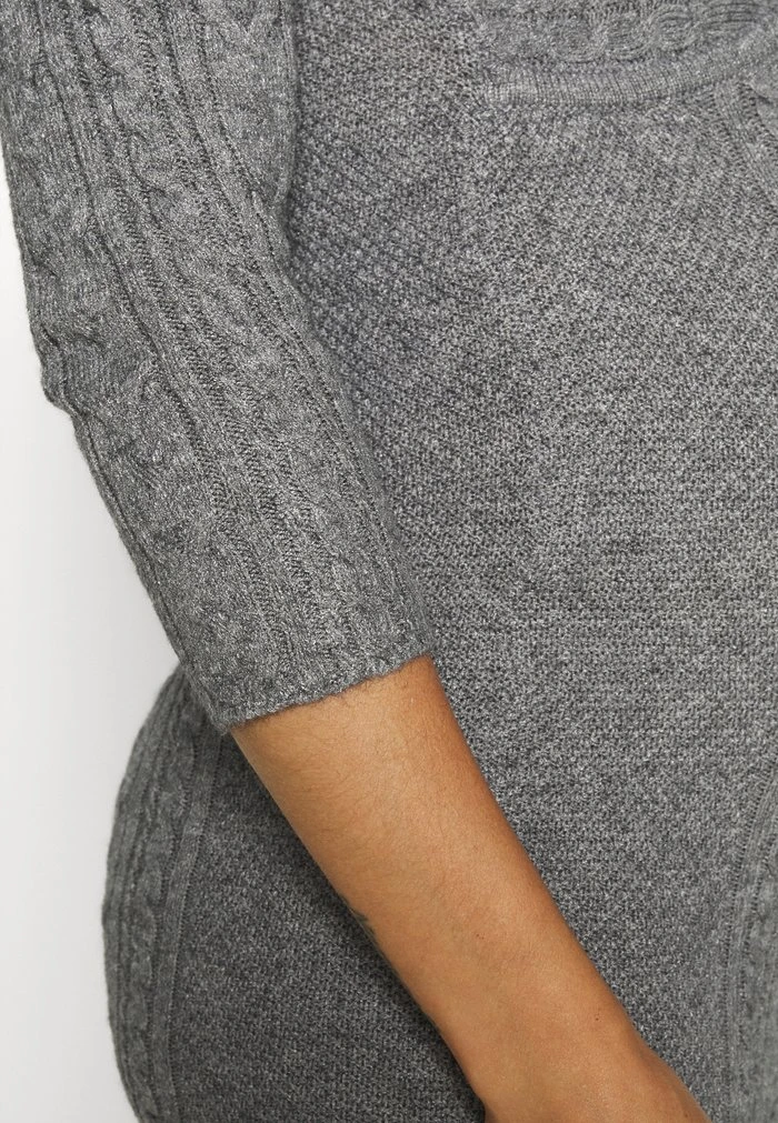 MAMALICIOUS MLSTEFANIE DRESS - Robe Pull - Medium Grey Melange – Image 6