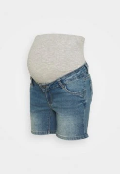 MAMALICIOUS MLFONTANA - Short En Jean - Light Blue Denim