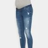 MAMALICIOUS MLTARAGONA - Jean Slim - Medium Blue Denim