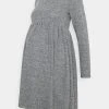 MAMALICIOUS MLCAILA DRESS - Robe Pull - Grey/melange