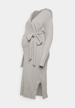 MAMALICIOUS MLMIA TESS DRESS - Robe En Jersey - Cool Grey