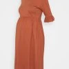 MAMALICIOUS MLHAZEL DRESS - Robe En Jersey - Copper Brown
