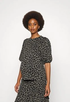 MAMALICIOUS MLGRACIE - T-shirt Imprimé - Dusty Olive