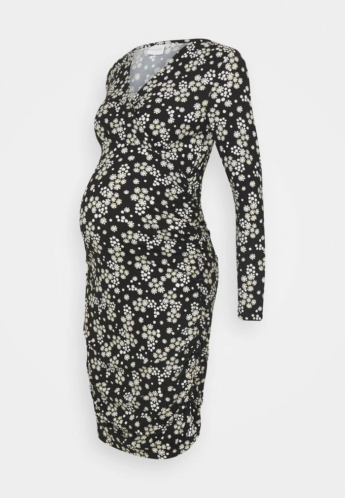 MAMALICIOUS NURSING DRESS - Robe Fourreau - Black/flowers