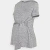 MAMALICIOUS MLILA - T-shirt Imprimé - Medium Grey Melange