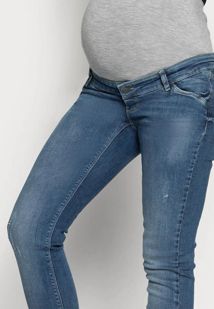 MAMALICIOUS MLSAVANNA DESTROY - Jean Slim - Medium Blue Denim – Image 4