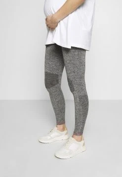 MAMALICIOUS ACTIVE TIGHTS - Legging - Medium Grey Melange