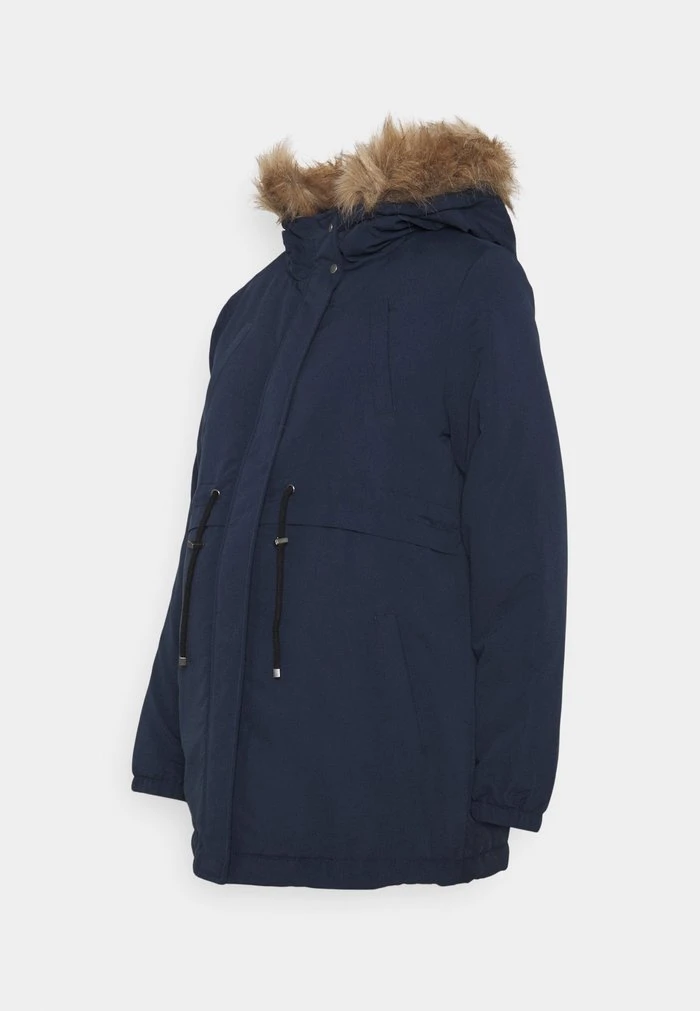 MAMALICIOUS MLJESSA SHORT - Parka - Navy Blazer