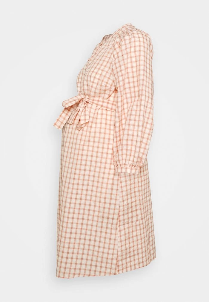 MAMALICIOUS MLFIONA LIA WOVEN - Robe En Jersey - Café Crème