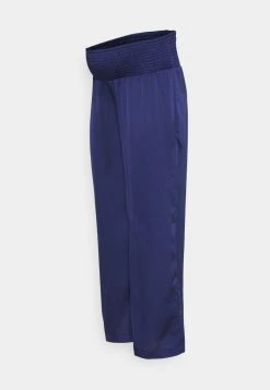 MAMALICIOUS MLVIDEL WIDE WOVEN PANTS - Pantalon Classique - Blueberry