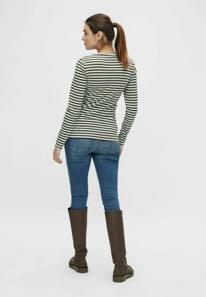 MAMALICIOUS MLNINA - T-shirt à Manches Longues - Placid Blue – Image 3