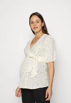 MAMALICIOUS MLMOLLI SLEEVE - Blouse - Ecru