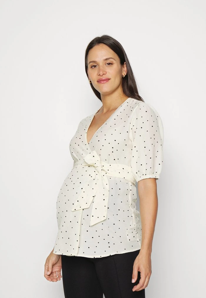 MAMALICIOUS MLMOLLI SLEEVE - Blouse - Ecru