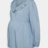 MAMALICIOUS MLMERCY FRILL - Blouse - Faded Denim