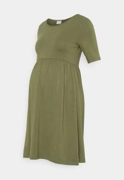 MAMALICIOUS MLELNORA SHORT DRESS - Robe En Jersey - Olivine