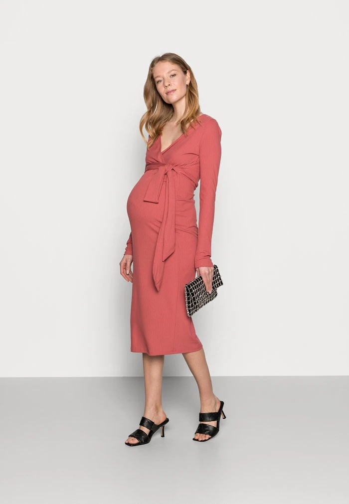 MAMALICIOUS NURSING DRESS - Robe Pull - Dusty Cedar – Image 2