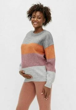 MAMALICIOUS Pullover - Light Grey Melange