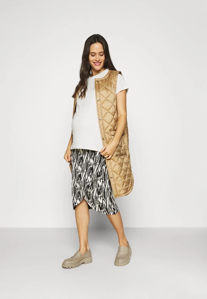 MAMALICIOUS MLKIKY JUNE - T-shirt Imprimé - Oatmeal Melange – Image 2