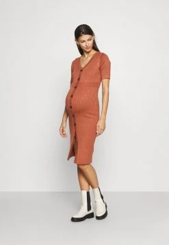 MAMALICIOUS MLDIA DRESS - Robe Pull - Copper Brown