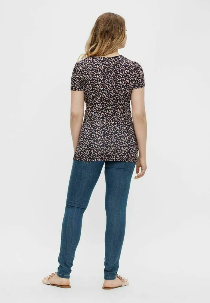 MAMALICIOUS T-shirt Imprimé - Navy Blazer – Image 3