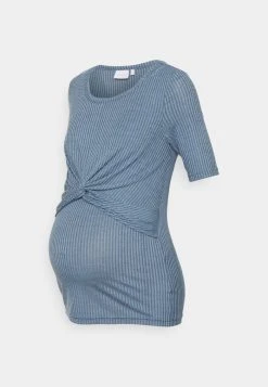 MAMALICIOUS ANLI JUNE - T-shirt Basique - Blue Heaven