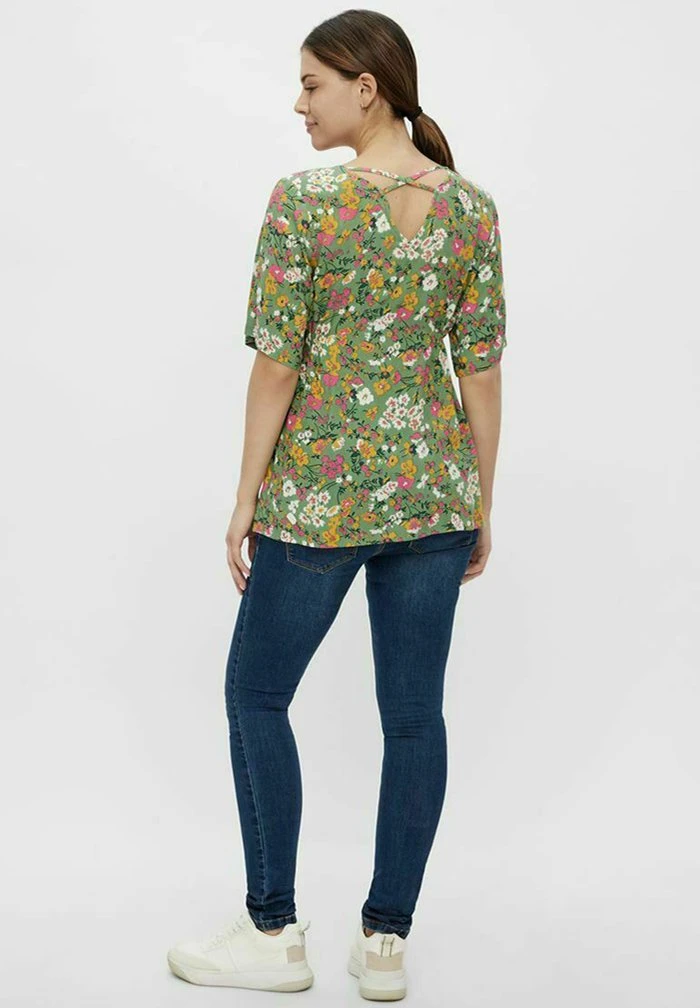 MAMALICIOUS UMSTANDS MLNEWLEVETTA - Blouse - Turf Green – Image 3