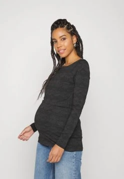 MAMALICIOUS NURSING MLBILA JUNE - T-shirt à Manches Longues - Cappuccino