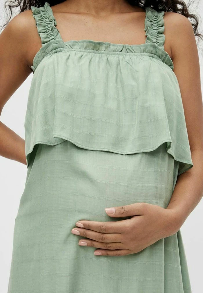 MAMALICIOUS MLBEATE - Robe De Jour - Bottle Green – Image 4