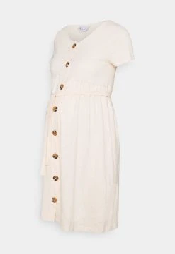 MAMALICIOUS MLJANAYA LIA DRESS - Robe En Jersey - Ecru
