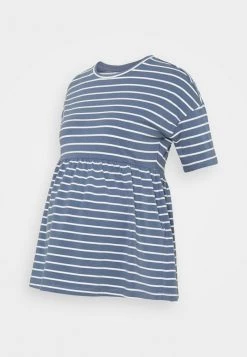 MAMALICIOUS MLOTEA - T-shirt Imprimé - China Blue/snow White