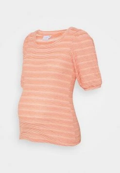 MAMALICIOUS MLHOLLY - T-shirt Basique - Snow White/coral