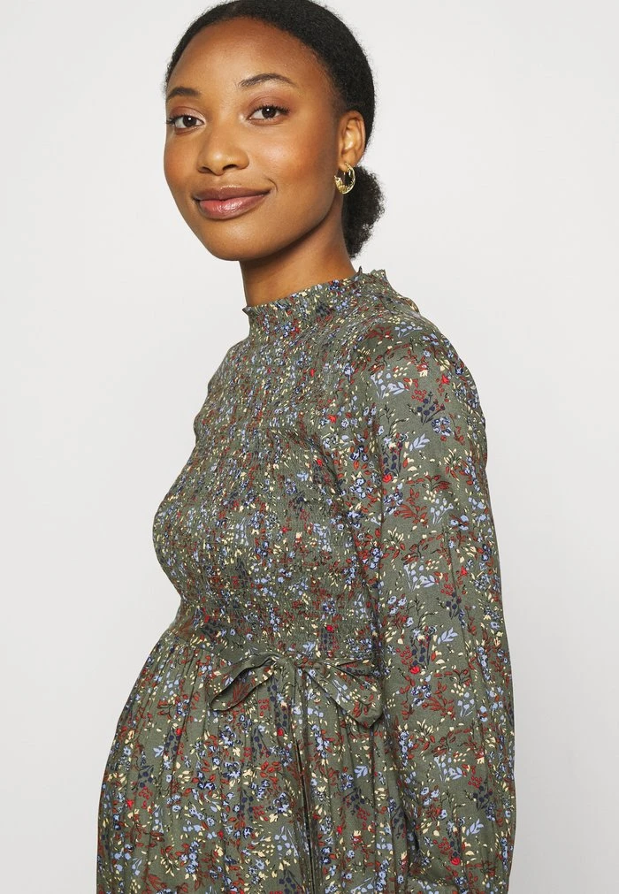 MAMALICIOUS MLZELMA DRESS - Robe De Jour - Dusty Olive – Image 4