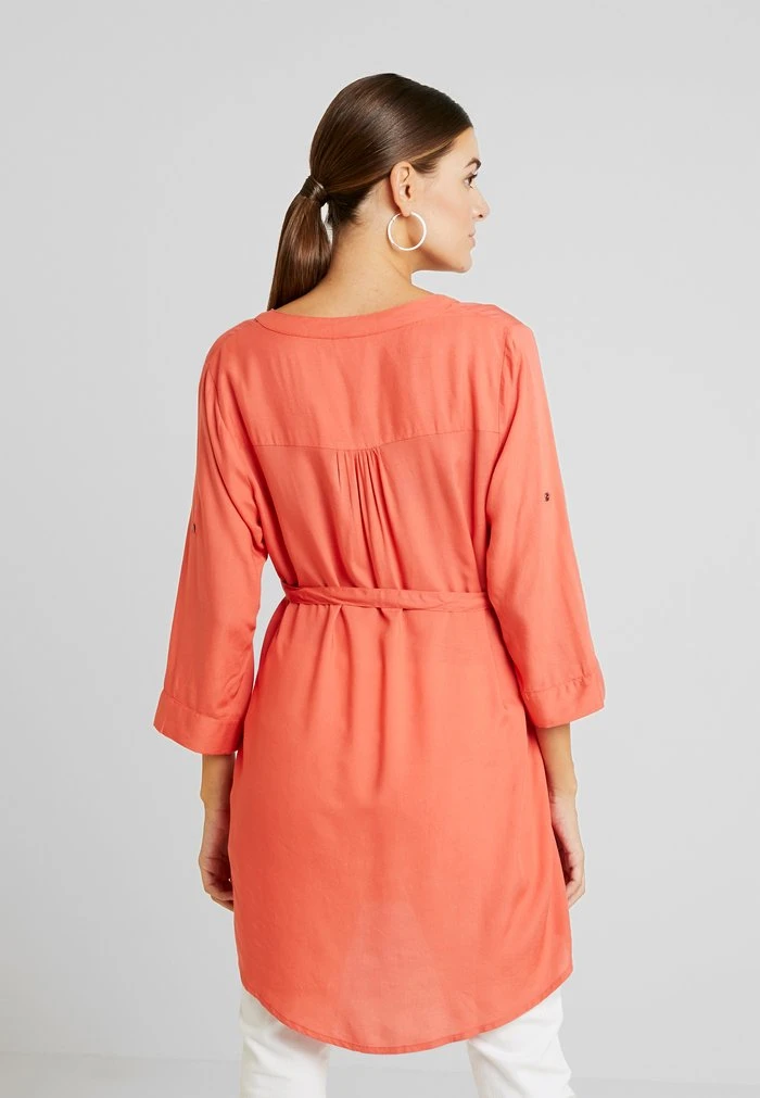 MAMALICIOUS MLMERCY - Robe En Jersey - Spiced Coral – Image 3