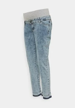 MAMALICIOUS MLKIRK CROPPED COMFY FIT - Jean Slim - Blue Denim