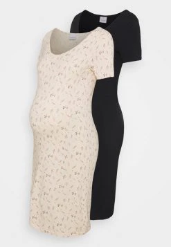 MAMALICIOUS MLFIA MIX DRESS 2 PACK - Robe En Jersey - Whitecap Gray