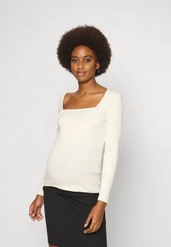 MAMALICIOUS MLNELLA - T-shirt à Manches Longues - Sand Dollar