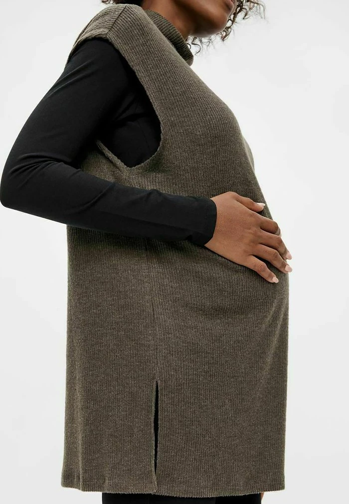 MAMALICIOUS PCMCIRCLE - Veste Sans Manches - Black Olive – Image 4