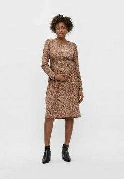 MAMALICIOUS MLWATERLY - Robe De Jour - Red/light Green/dark Yellow